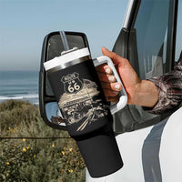 Route Highway 66 100 Year Centennial Motorcycle Americana Road Sign Tumbler With Handle