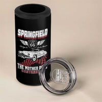 Springfield Missouri US Highway 66 Centennial Keepsake 4 in 1 Can Cooler Tumbler Vintage 1950 Classic American Car Convertible