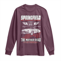 Springfield Missouri US Highway 66 Centennial Keepsake Long Sleeve Shirt Vintage 1950 Classic American Car Convertible