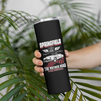 Springfield Missouri US Highway 66 Centennial Keepsake Skinny Tumbler Vintage 1950 Classic American Car Convertible