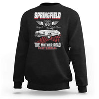 Springfield Missouri US Highway 66 Centennial Keepsake Sweatshirt Vintage 1950 Classic American Car Convertible
