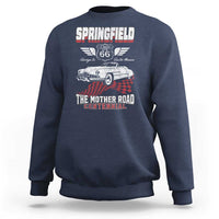 Springfield Missouri US Highway 66 Centennial Keepsake Sweatshirt Vintage 1950 Classic American Car Convertible