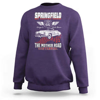 Springfield Missouri US Highway 66 Centennial Keepsake Sweatshirt Vintage 1950 Classic American Car Convertible