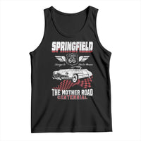 Springfield Missouri US Highway 66 Centennial Keepsake Tank Top Vintage 1950 Classic American Car Convertible