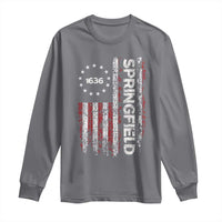 Springfield Massachusetts American Flag Established 1636 Long Sleeve Shirt
