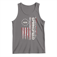 Springfield Massachusetts American Flag Established 1636 Tank Top