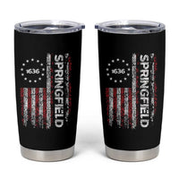 Springfield Massachusetts American Flag Established 1636 Tumbler Cup