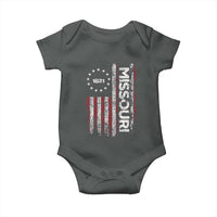 Missouri Missourian MO American Flag Established 1821 Baby Onesie