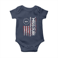 Missouri Missourian MO American Flag Established 1821 Baby Onesie