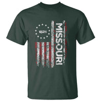 Missouri Missourian MO American Flag Established 1821 T Shirt