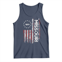 Missouri Missourian MO American Flag Established 1821 Tank Top
