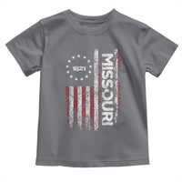 Missouri Missourian MO American Flag Established 1821 Toddler T Shirt