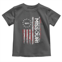 Missouri Missourian MO American Flag Established 1821 Toddler T Shirt