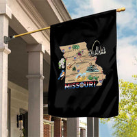 Missouri Map Landmarks Major Cities Roads Flag Garden Flag