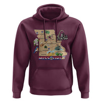 Missouri Map Landmarks Major Cities Roads Flag Hoodie
