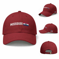 Missouri Missourian MO State Flag Baseball Cap