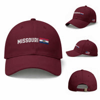 Missouri Missourian MO State Flag Baseball Cap
