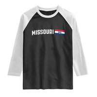 Missouri Missourian MO State Flag Raglan Shirt