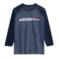 Missouri Missourian MO State Flag Raglan Shirt