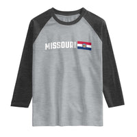 Missouri Missourian MO State Flag Raglan Shirt