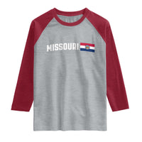 Missouri Missourian MO State Flag Raglan Shirt