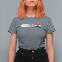 Missouri Missourian MO State Flag T Shirt For Women