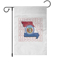 Missouri Flag Map State Distressed Garden Flag
