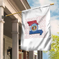 Missouri Flag Map State Distressed Garden Flag