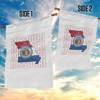 Missouri Flag Map State Distressed Garden Flag