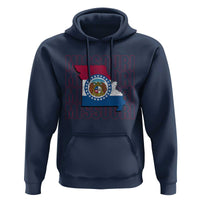 Missouri Flag Map State Distressed Hoodie
