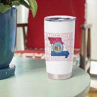 Missouri Flag Map State Distressed Tumbler Cup