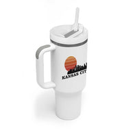 Kansas City Missouri Retro 80s Style Tumbler With Handle