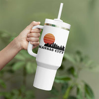 Kansas City Missouri Retro 80s Style Tumbler With Handle
