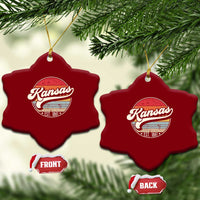 Kansas City Missouri Retro 80s Established 1861 Ceramic Ornament