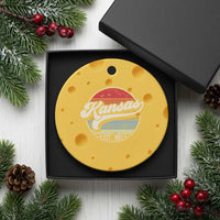 Kansas City Missouri Retro 80s Established 1861 Ceramic Ornament
