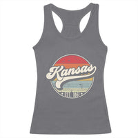 Kansas City Missouri Retro 80s Established 1861 Racerback Tank Top