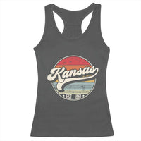 Kansas City Missouri Retro 80s Established 1861 Racerback Tank Top