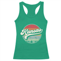 Kansas City Missouri Retro 80s Established 1861 Racerback Tank Top