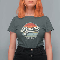 Kansas City Missouri Retro 80s Established 1861 T Shirt For Women