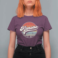 Kansas City Missouri Retro 80s Established 1861 T Shirt For Women
