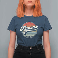 Kansas City Missouri Retro 80s Established 1861 T Shirt For Women