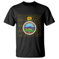 Retro Kansas Flag Vintage KS Souvenir T Shirt