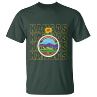 Retro Kansas Flag Vintage KS Souvenir T Shirt