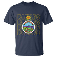 Retro Kansas Flag Vintage KS Souvenir T Shirt