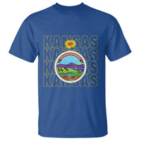 Retro Kansas Flag Vintage KS Souvenir T Shirt