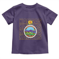 Retro Kansas Flag Vintage KS Souvenir Toddler T Shirt