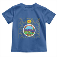 Retro Kansas Flag Vintage KS Souvenir Toddler T Shirt