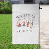 Patriotic Doodle Garden Flag Watermelon Hotdog Firework Cute Fourth of July