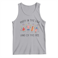 Patriotic Doodle Tank Top Watermelon Hotdog Firework Cute Fourth of July