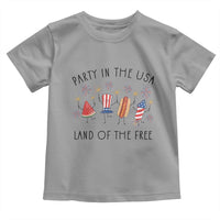 Patriotic Doodle Toddler T Shirt Watermelon Hotdog Firework Cute Fourth of July